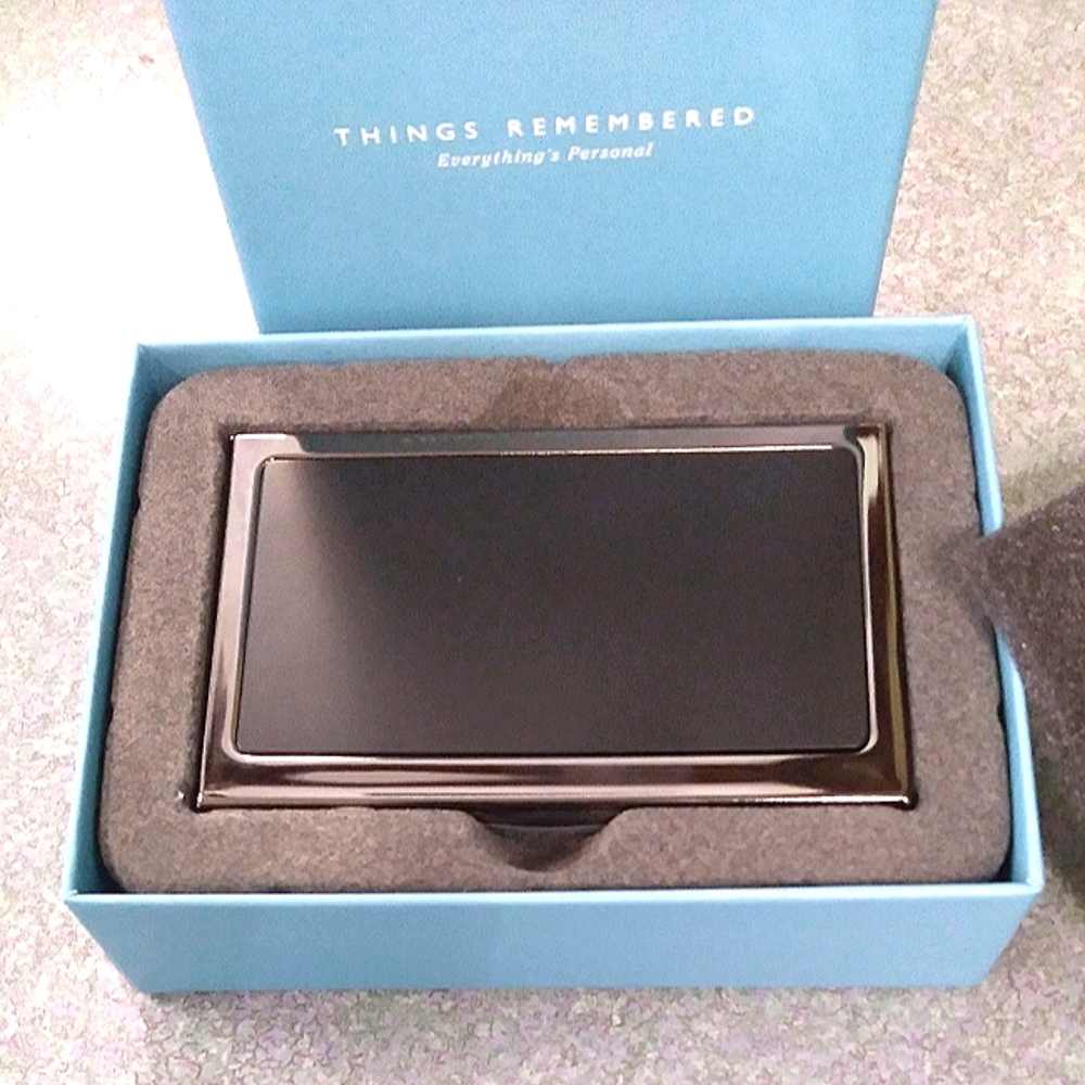 Things Remembered, business cardholder